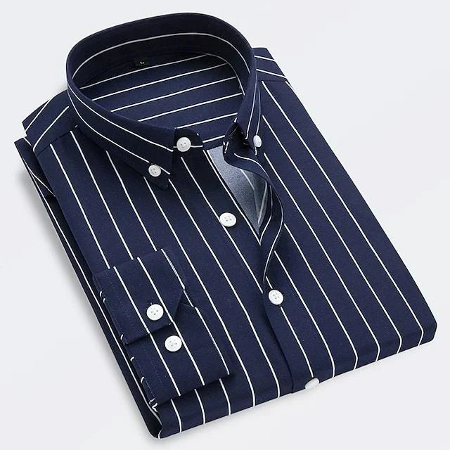 Stylish men's classic striped shirt with a tailored fit. A versatile top for any men's fashion occasion.