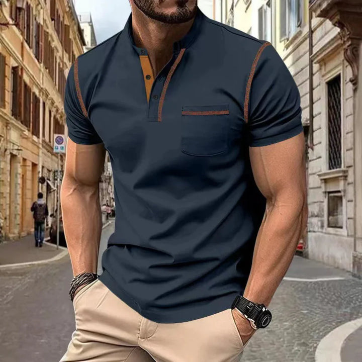 Men's regular fit golf shirt or casual top, featuring a classic short sleeve design for ultimate comfort & style.