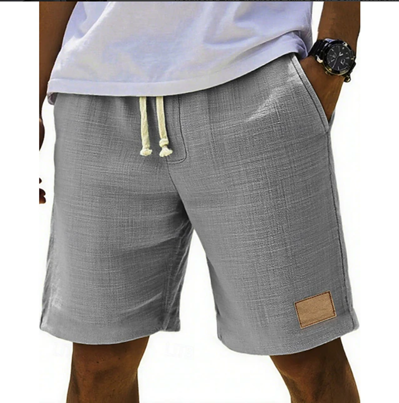 Casual men's summer shorts with stylish lace detail, perfect for relaxed comfort & everyday wear.