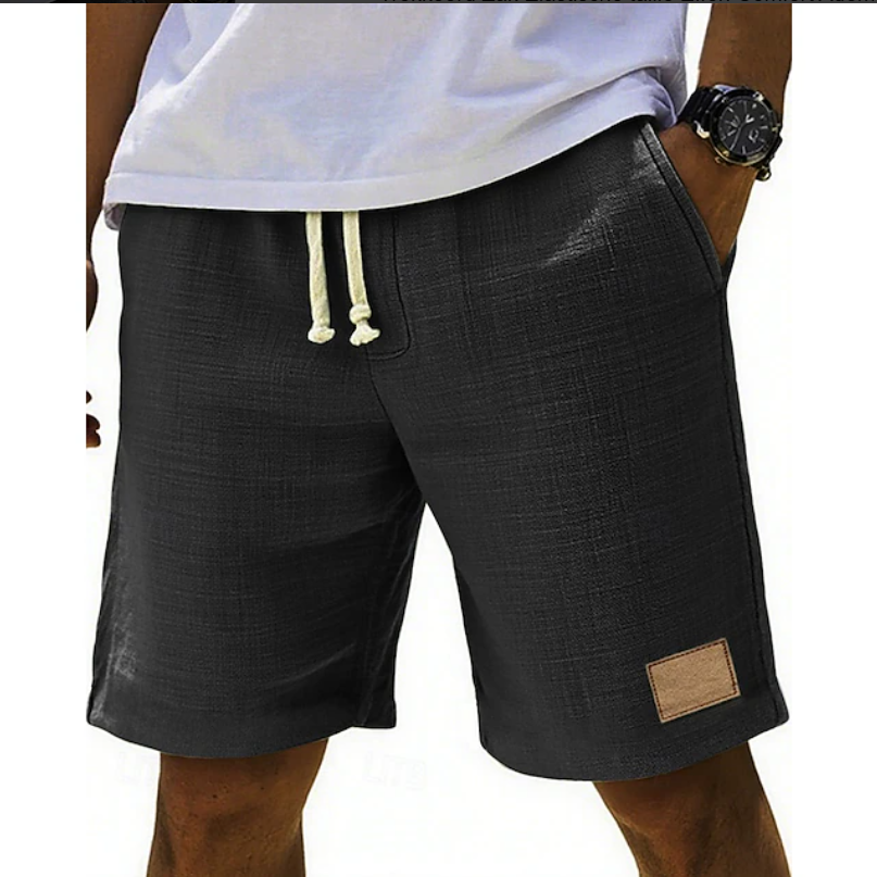 Versatile men's lace shorts featuring an adjustable waist for ultimate summer comfort & fit.