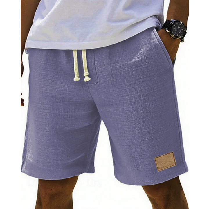 Stylish men's casual shorts with lace details, perfect for summer outings and effortless warm-weather fashion.