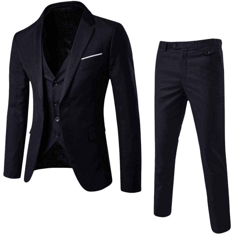 Men's sophisticated classic suit set, tailored for a modern fit, suitable for any formal event.