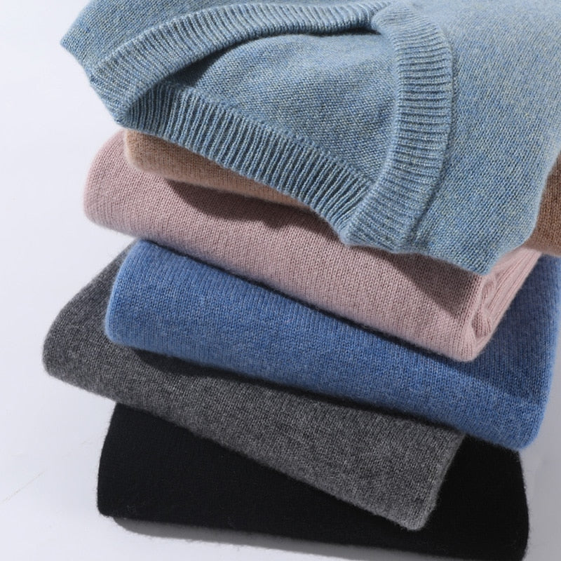 Men's classic V-neck long sleeve sweater for everyday comfort. Perfect for casual wear & layering.