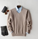 Beige - V-Neck