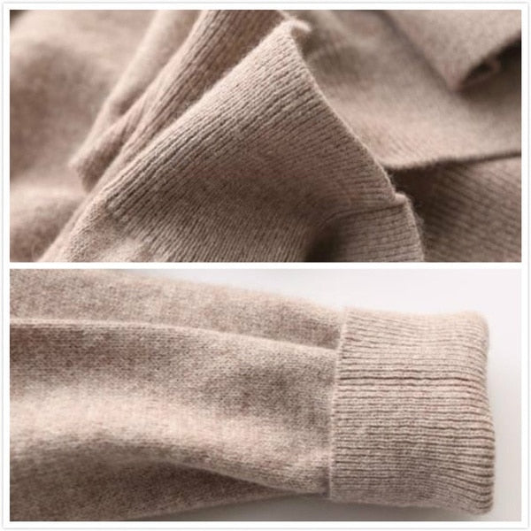 Casual V-neck long sleeve men's sweater, offering everyday comfort and classic style.