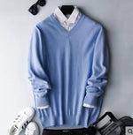 Light Blue - V-Neck