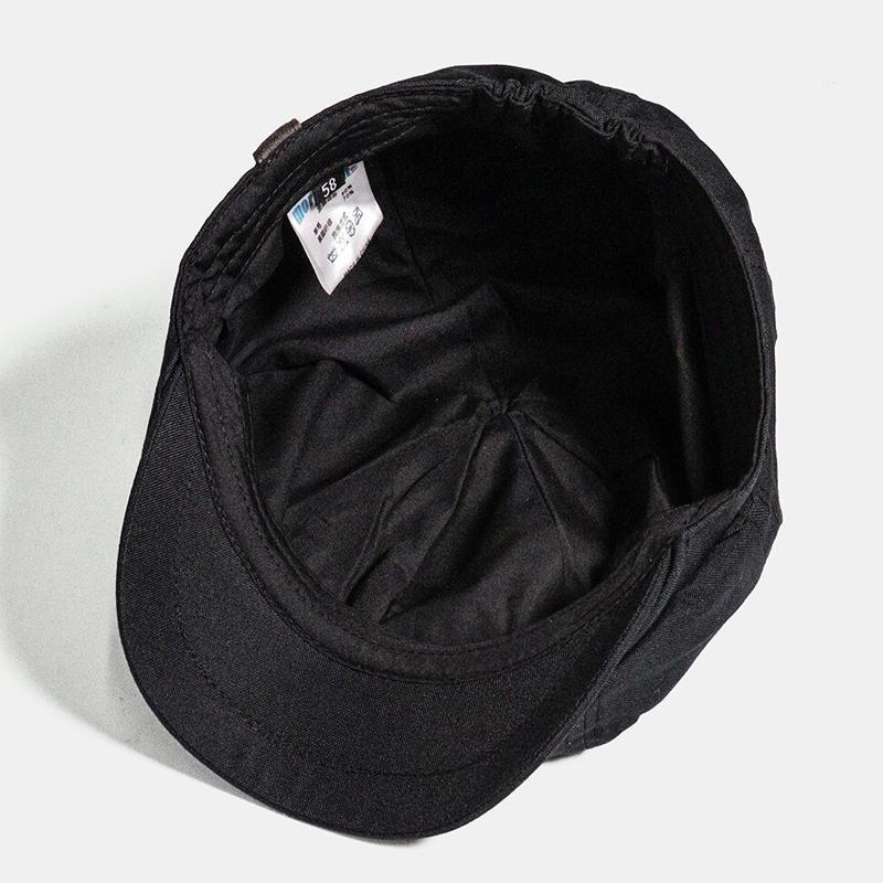 Gentleman's new vintage flat cap. Classic British fashion retro hat, stylish men's headwear for a refined look.
