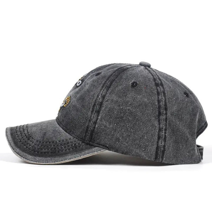 Stylish men's washed baseball cap, a streetwear essential with a classic, timeless vintage style.