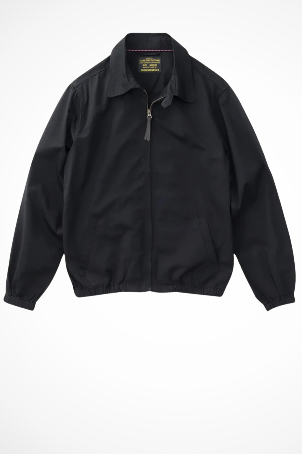 Essential men's outerwear: a comfortable and timeless zip-up Harrington jacket.