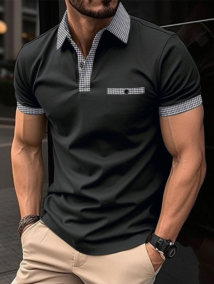 Color-coordinated men's polo shirt, the ideal smart casual choice