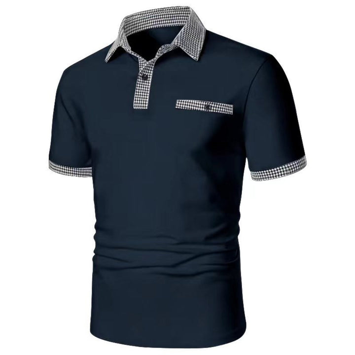 Smart casual men's polo shirt with elegant button detailing