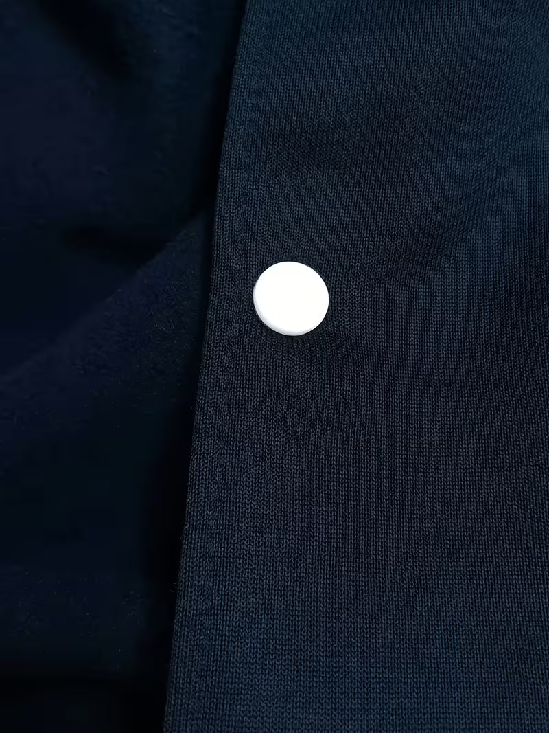 Men's fashion colour block jacket, lightweight zip-up with baseball collar, versatile casual outerwear.