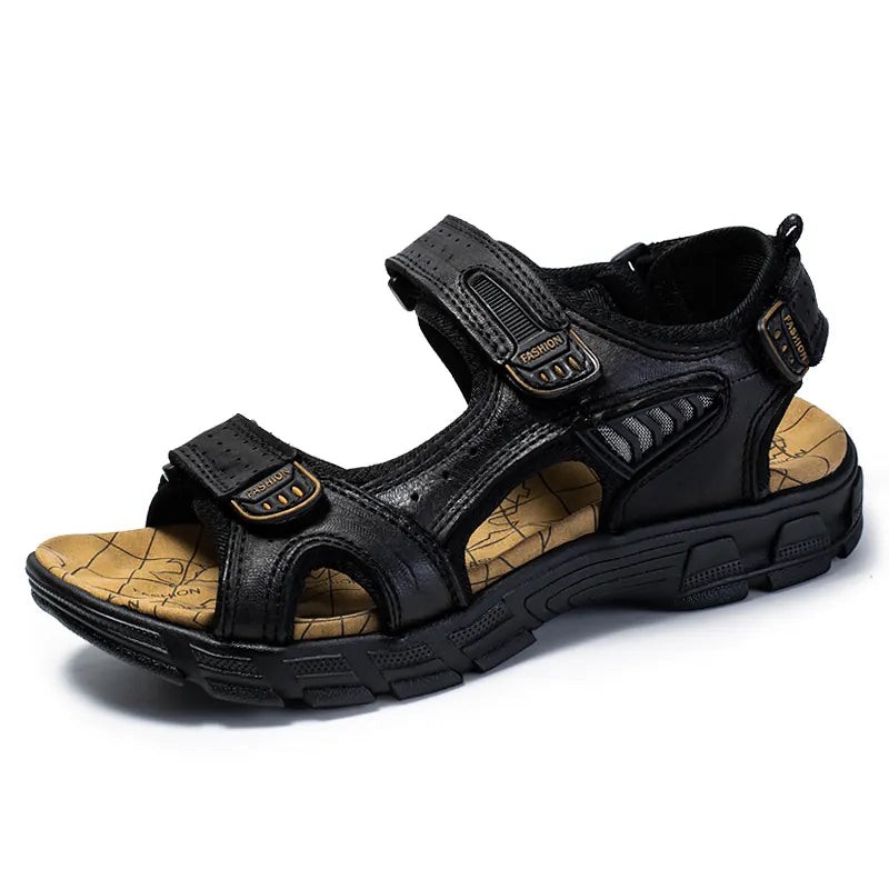 Men's comfort sandals with supportive cushioning for everyday walking.