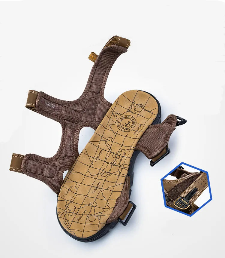 Stylish and supportive men's sandals perfect for everyday casual outings.