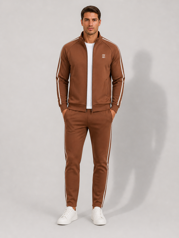 Men's comfortable casual tracksuit two-piece set for everyday wear.