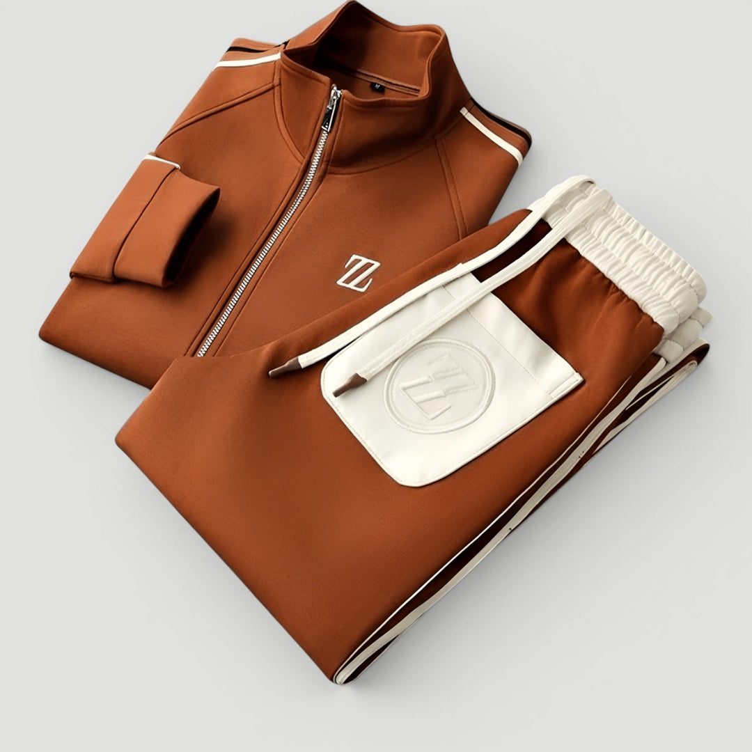 Easy-to-wear men's casual tracksuit, a comfortable two-piece set for any day.