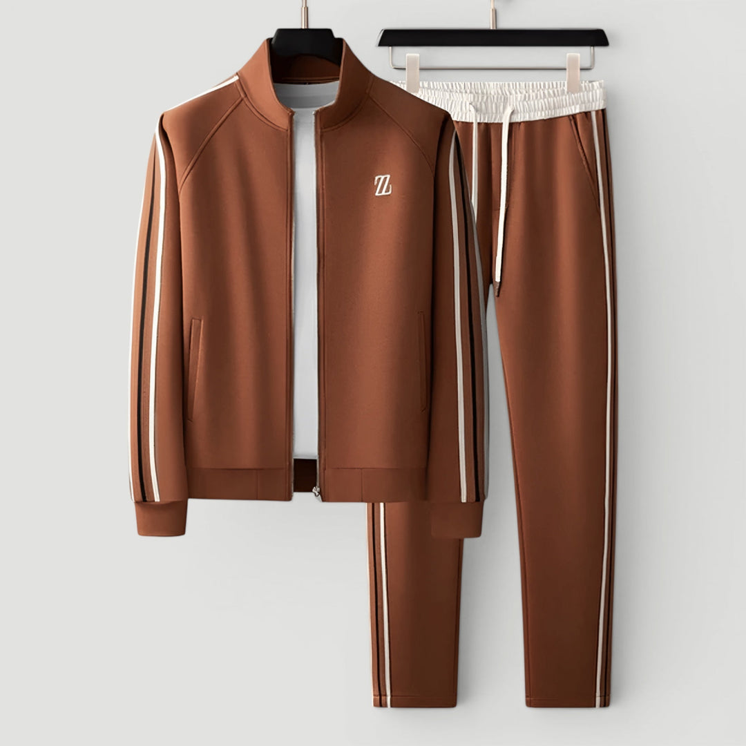 Modern men's comfortable two-piece casual tracksuit for ultimate relaxation.