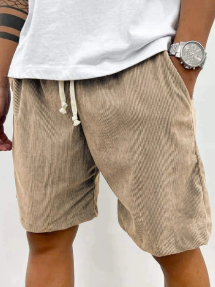 Black men's everyday shorts. Super comfortable, lightweight & relaxed fit, ideal casual apparel for summer.