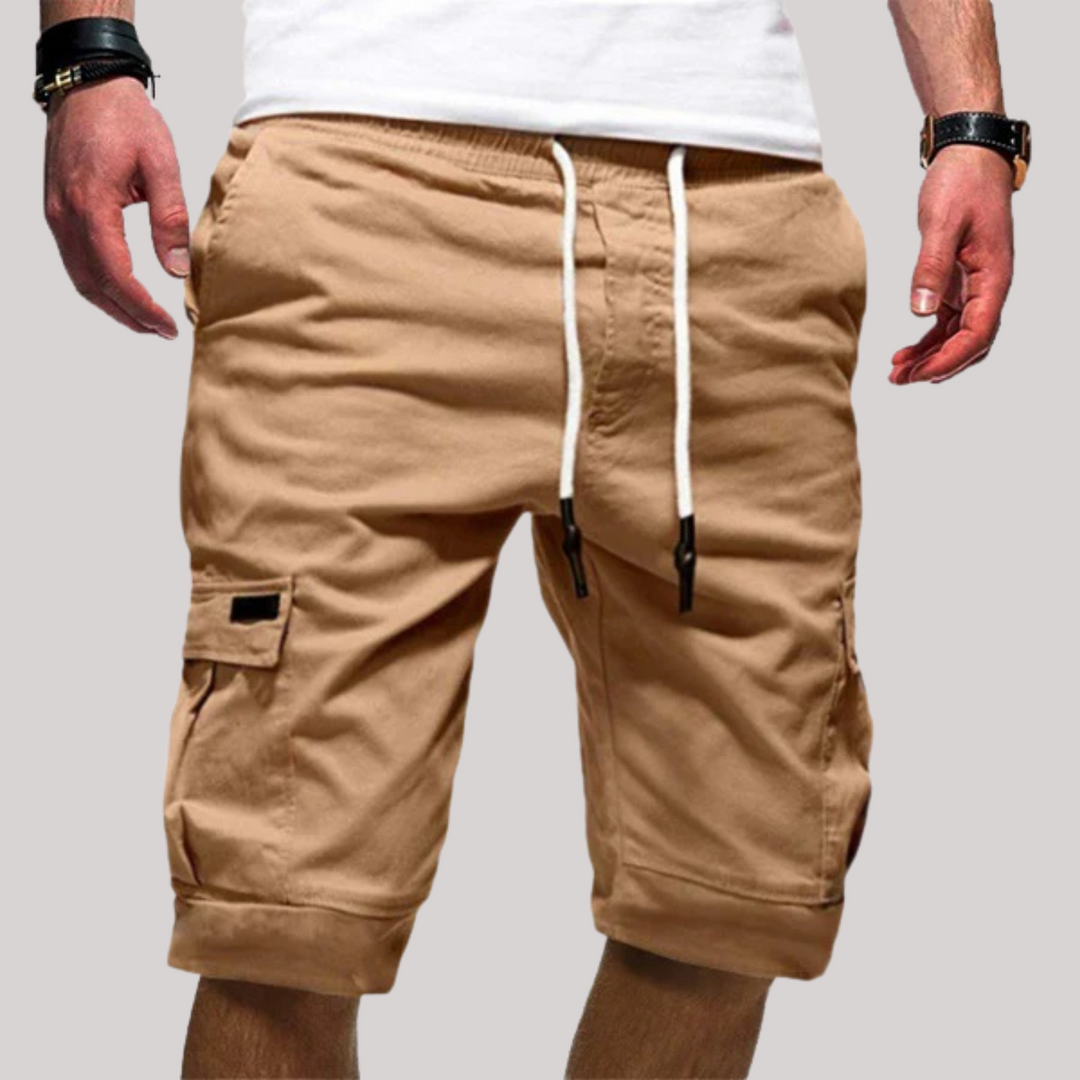 Durable and comfortable men's cargo shorts in a modern fit, perfect for everyday adventures.