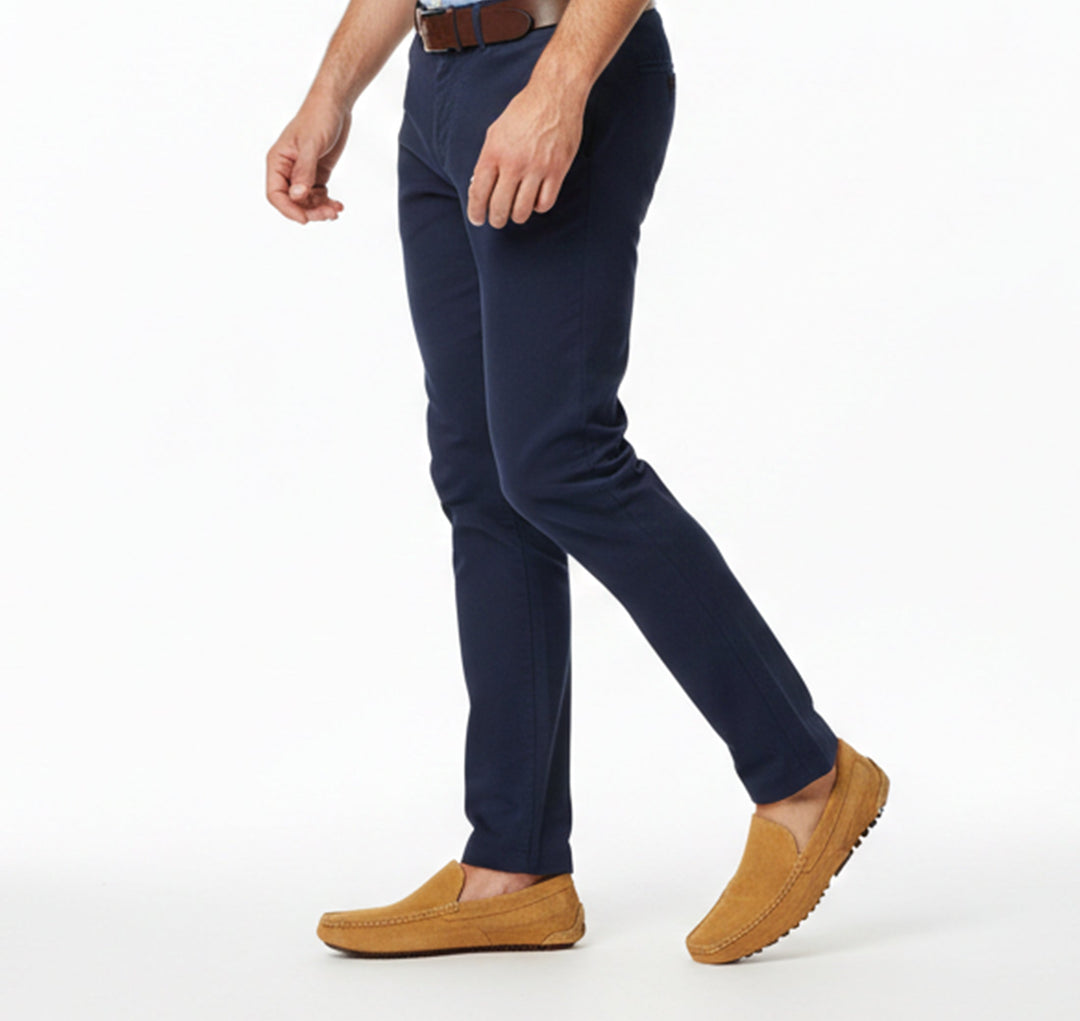 Side view of men's timeless slip-on shoes. Comfortable, versatile, and stylish casual footwear for men.