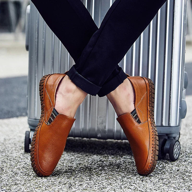 Easy wear men's slip-on loafers, lightweight and casual for everyday comfort and men's fashion.