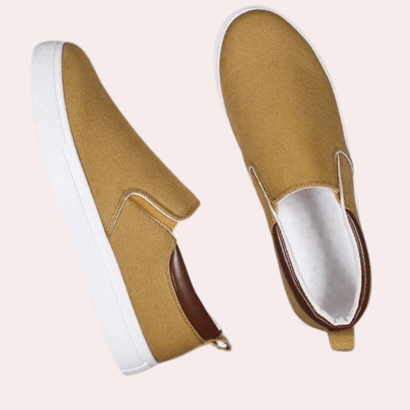 Men's comfortable slip-on sneakers in a classic design, perfect for everyday wear & easy style.