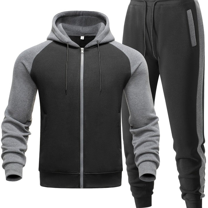 Men's active lifestyle set. Sporty hoodie & jogger pants for comfort & movement.