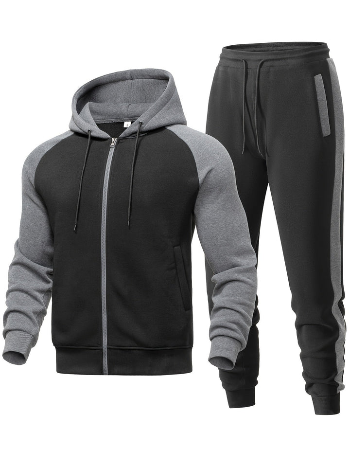 Men's everyday comfort set. Stylish hoodie & jogger combo for men.