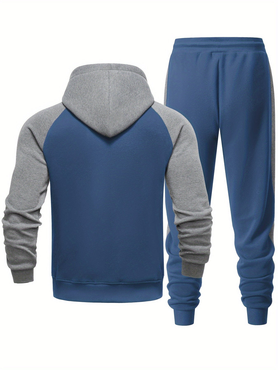 Versatile men's hoodie & jogger set. Ideal for casual wear, workouts, or street style.