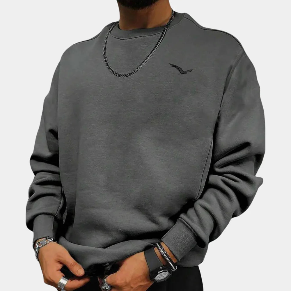 Men's comfortable, stylish everyday long-sleeve sweater, perfect for casual wear and modern layering.
