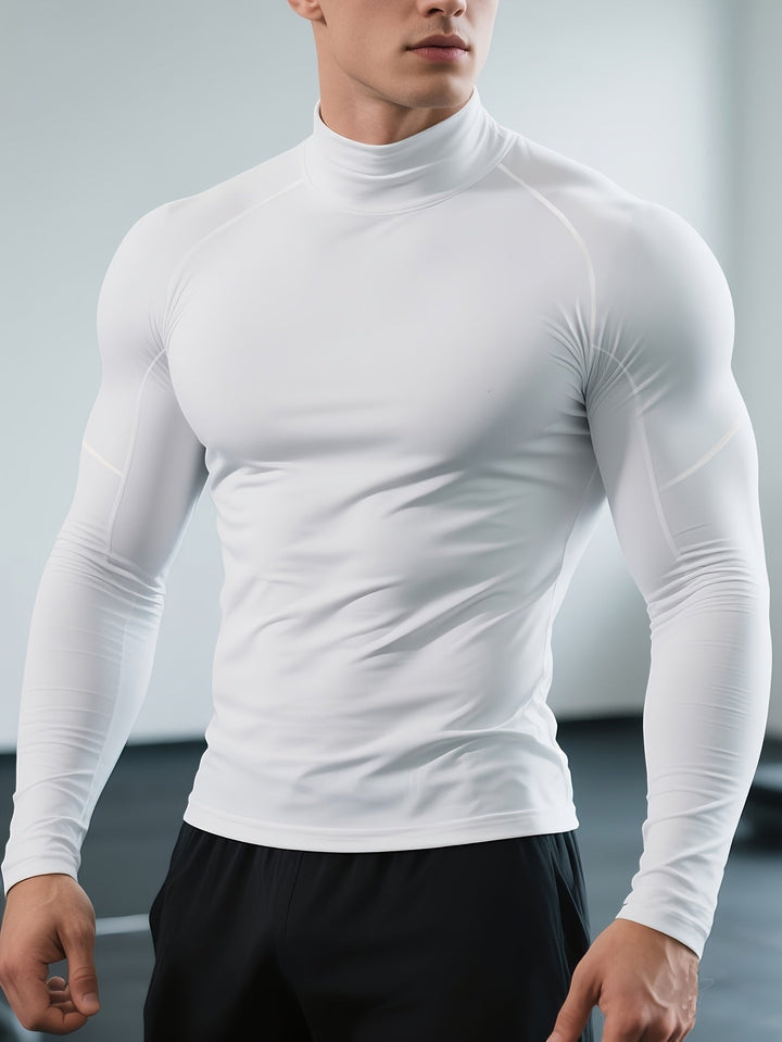 CoreFlex Men's Thermal Long Sleeve, a warm & comfortable polyester knit fitted top for base layer winter clothing.