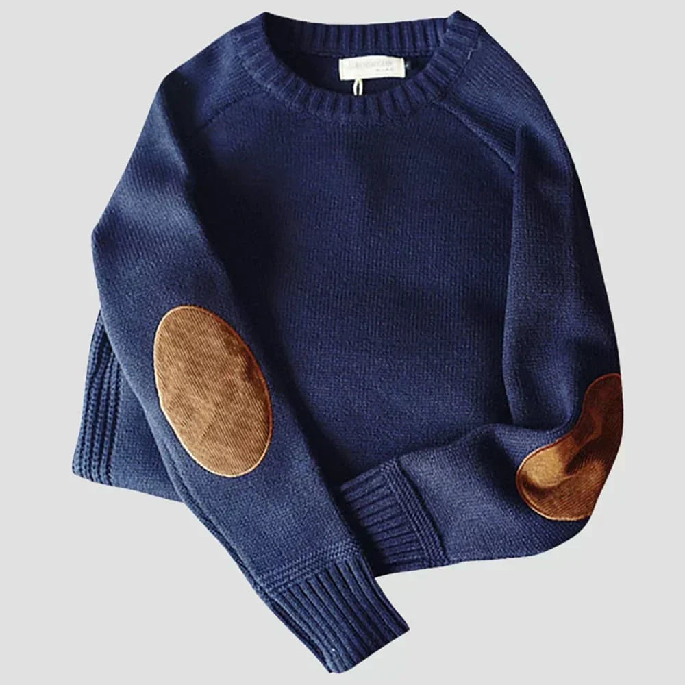 Men's comfortable knit sweater. Alpine style for winter warmth, a cozy long sleeve pullover suitable for everyday casual wear.