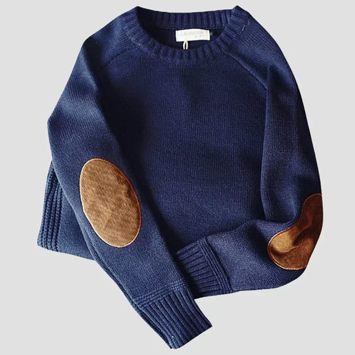 Men's comfortable knit sweater. Alpine style for winter warmth, a cozy long sleeve pullover suitable for everyday casual wear.