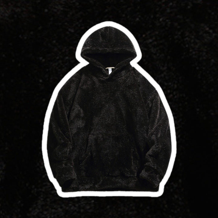 Relaxed fit men's casual hoodie, ideal for lounge wear or winter style outerwear.