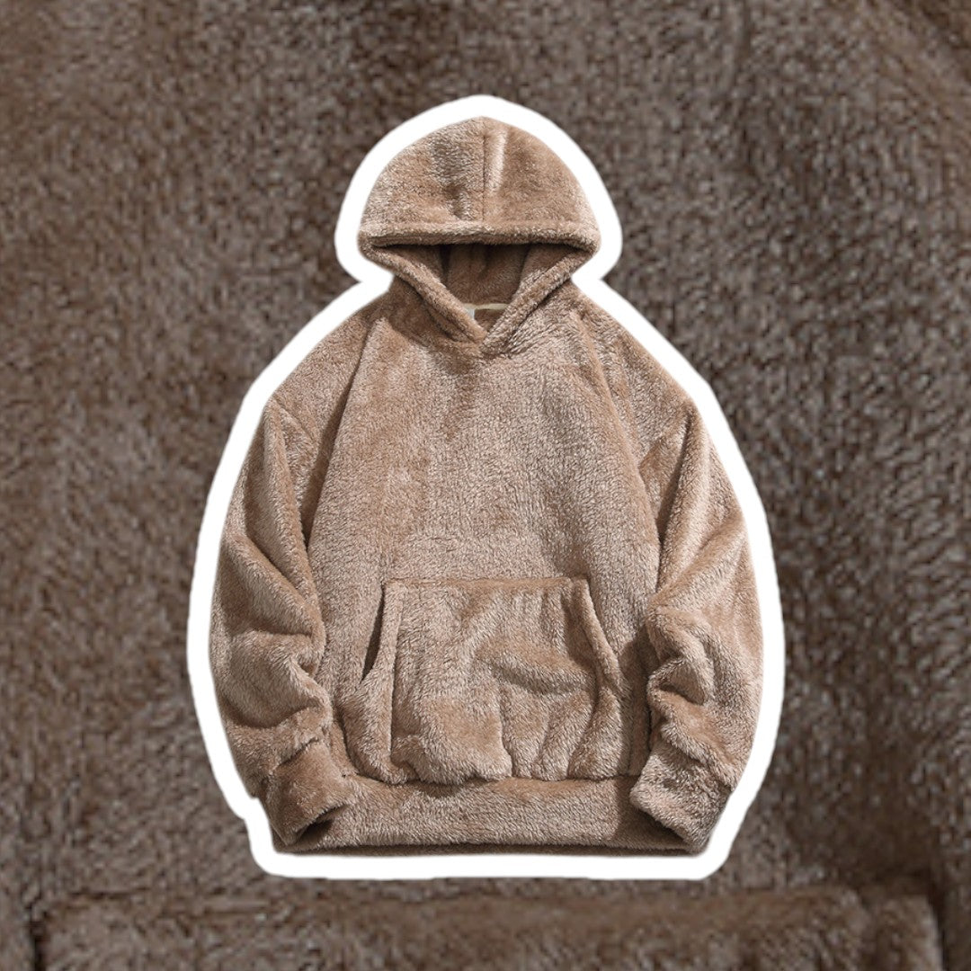 Comfortable men's pullover hoodie, soft fabric for cozy everyday wear.