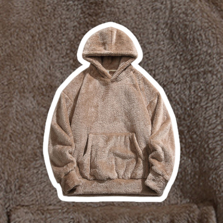 Comfortable men's pullover hoodie, soft fabric for cozy everyday wear.