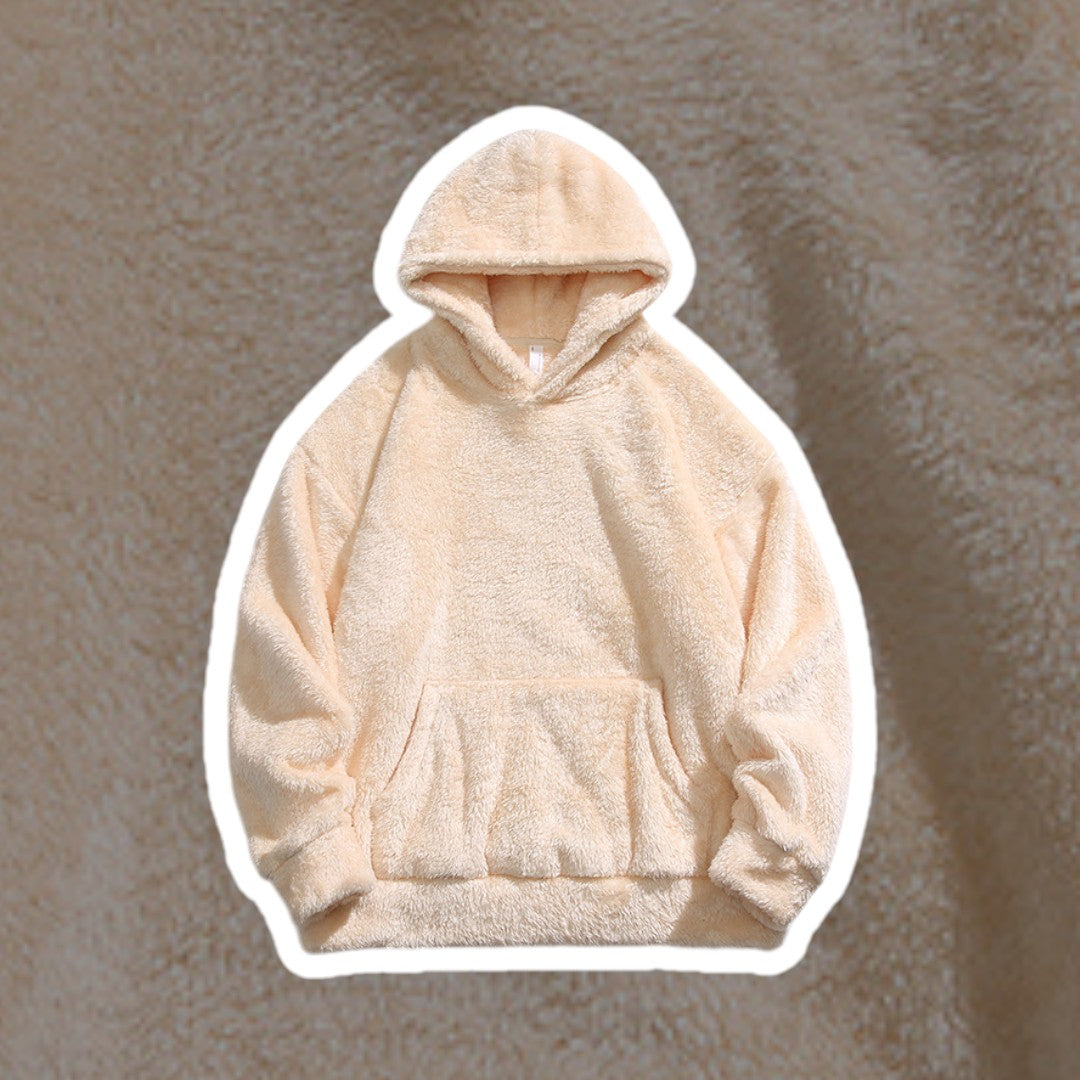 Men's warm pullover hoodie featuring a practical kangaroo pocket. Casual everyday top.