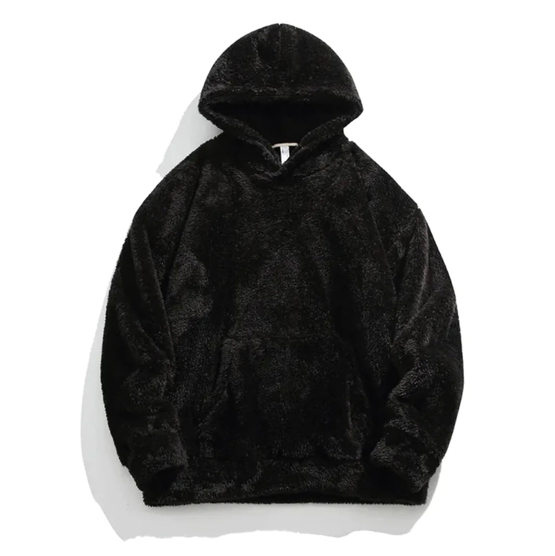 Men's cozy casual hoodie with kangaroo pocket. Comfortable everyday pullover top.