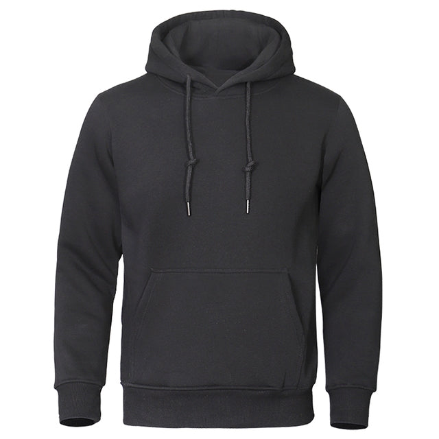Men's cozy hoodie in a versatile neutral color, ideal for everyday comfort and casual styling.