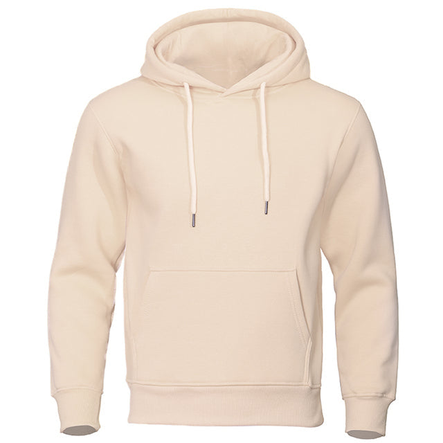 Fashionable men's hoodie, combining modern streetwear style with everyday cozy comfort and durability.
