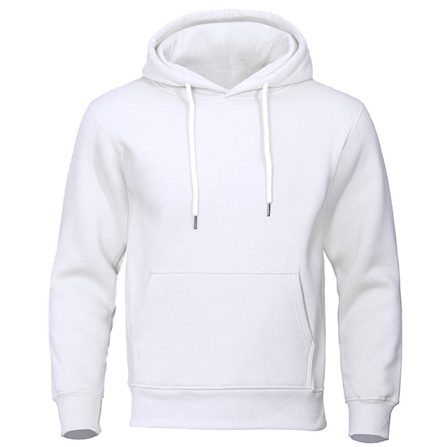 Versatile men's athletic hoodie, a comfortable pullover suitable for layering and casual outings.