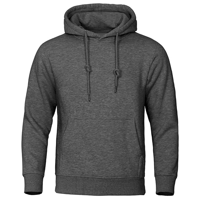 Stylish men's pullover hoodie, perfect for casual wear, layering, and modern streetwear fashion.