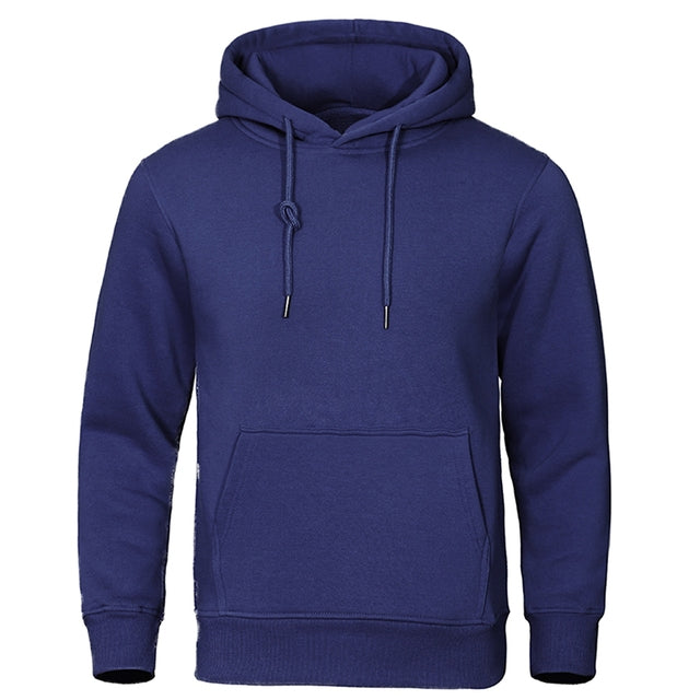 Warm men's fashion hoodie, designed for ultimate comfort and adaptable casual wear outfits.