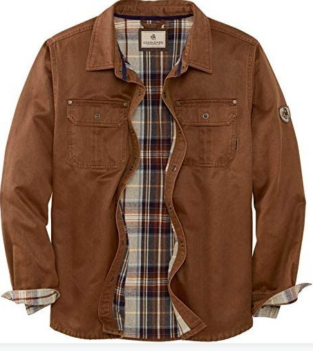 Men's durable all-season trucker jacket in a classic rugged style for weather protection. Perfect men's outerwear.