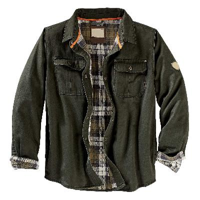 Classic men's brown trucker jacket, durable and rugged, ideal all-season outerwear for stylish weather protection.