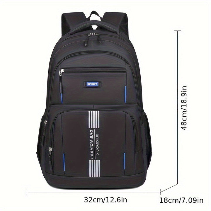 Men's fashionable leather backpack, perfect blend of style & durability for daily commute/travel.