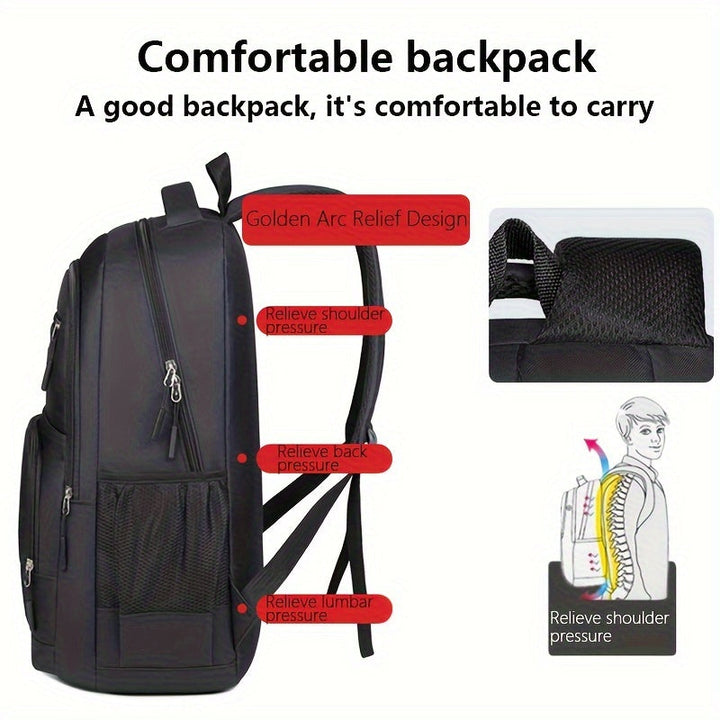 Stylish men's full-grain leather backpack for travel & daily use. Durable, with laptop compartment.