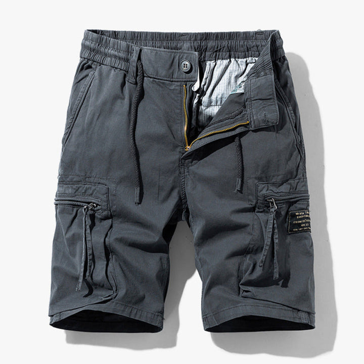 Durable men's cargo shorts in various colors, designed for adventure gear and everyday summer style.