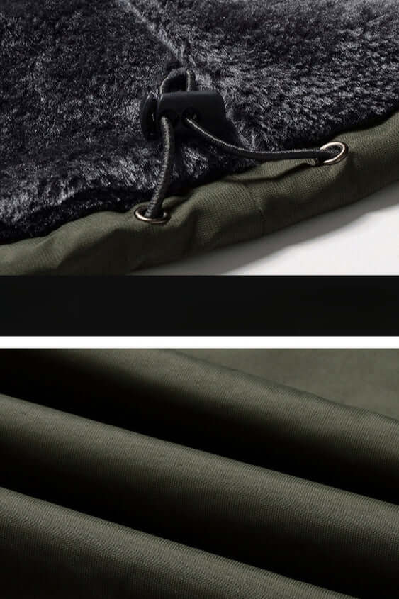 Durable men's winter jacket, waterproof & insulated, essential outerwear for skiing, hiking & cold.