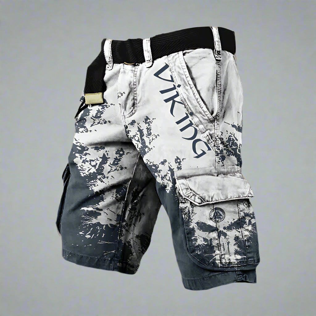 Activewear men's dynamic patterned shorts for sports, hiking, and summer adventures, maximum comfort.